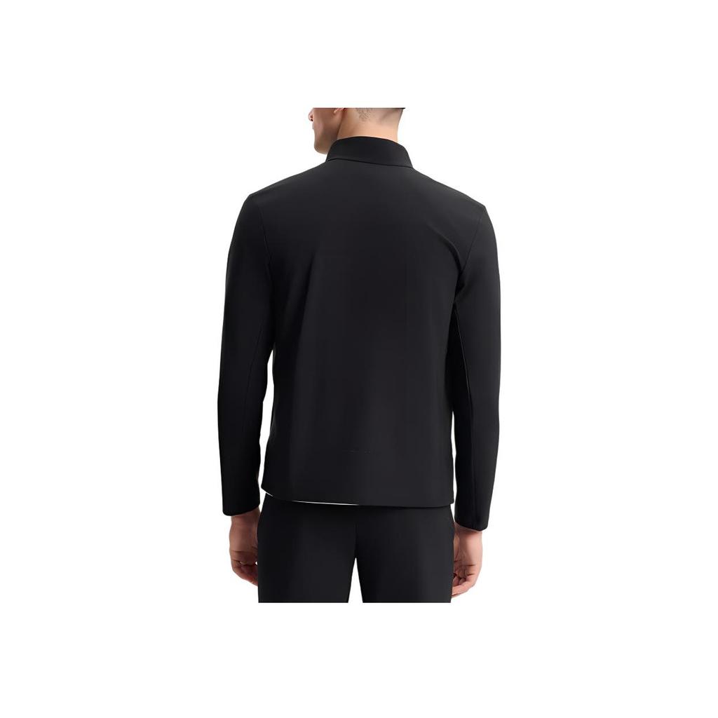 Nouveau Manteau à Manches Longues en Tissu Tricoté FILA Homme Noir Foncé A11M511504FBK