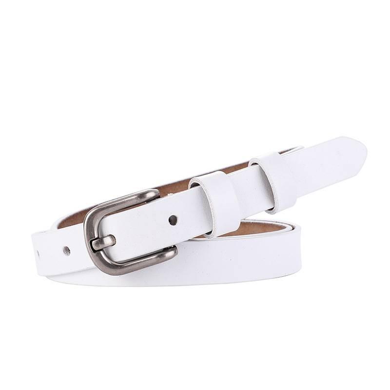 Ladies Genuine Leather Belt With Retro Pin Buckle For Office And Casual Fashion