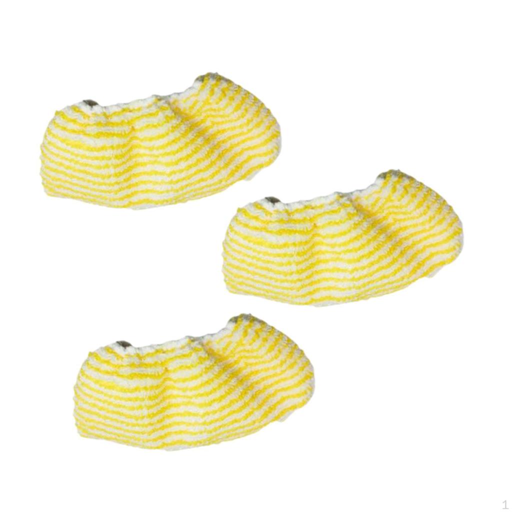 3 Pieces Floor Mop Covers, Washable Cloth Mat, Dry or Wet Pads, Heads Replacement Cleaning Pad