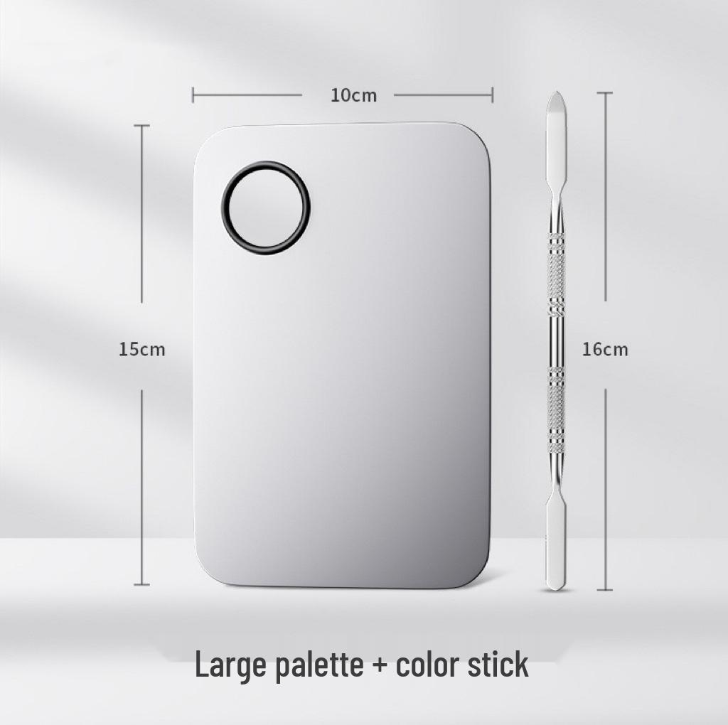 Stainless Steel Makeup Mixing Palette for Foundation and Lipstick