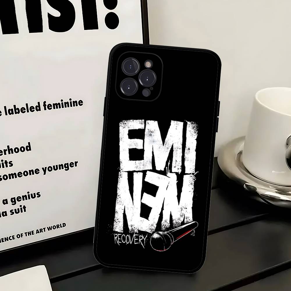 

Rapper Eminem Soft Back Phone Cover Case For IPhone 17 16 Pro Max 15 12 11 16e 13 Mini 14 15 Plus iPhone 12