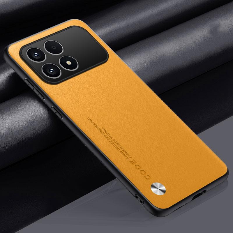 Luxury PU Leather Case For Xiaomi Poco F8 Pro Back Cover Matte Silicone Full Protection Phone Case For Redmi K90 5G PocoF8 Pro