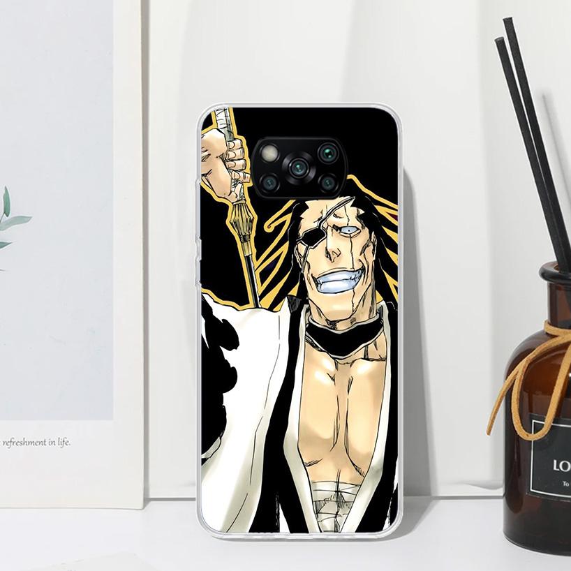 Bleach Zaraki Kenpachi Phone Case For Xiaomi Poco X7 X6 X5 M7 M8 Pro F7 Ultra Redmi 15C 15 13C 13 12C 12 10 10C 10A Art Fundas P
