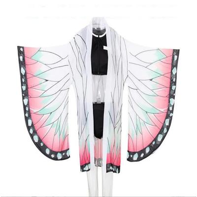 Anime Demon Slayer Kimetsu No Yaiba Kochou Shinobu Cosplay Costume Set Kimono Uniform Halloween Anime Costumes for Adult Kid