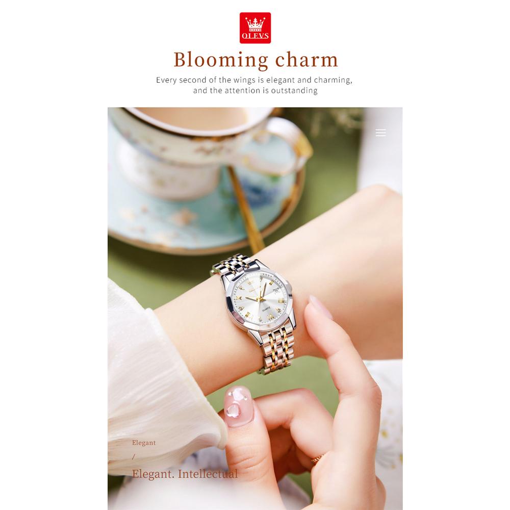OLEVS 9931 Gift Box Quartz Watch Fashion Calendar Business Top Watch Waterproof Lady Watches