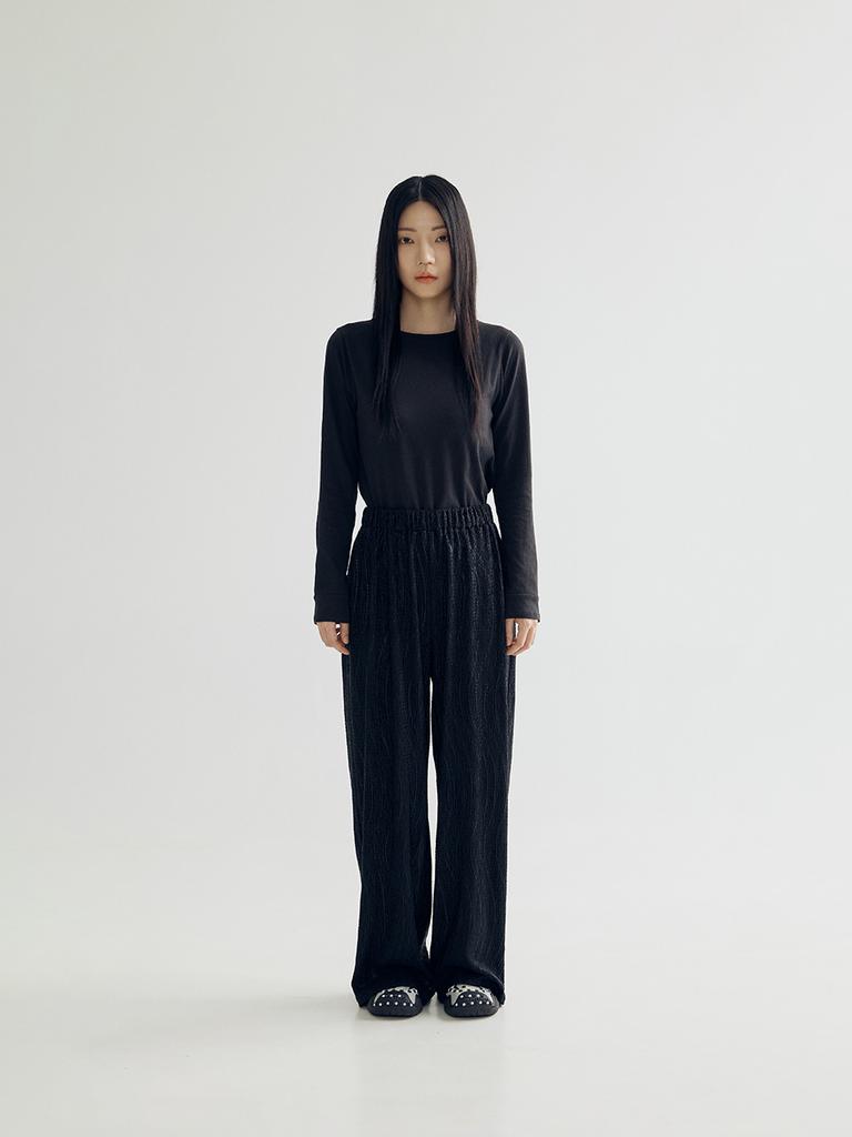 BOMNAL BOUTIQUE Wave Pants _ Black