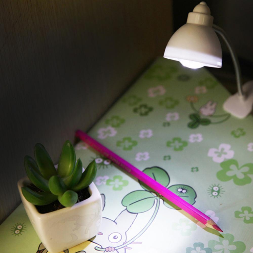 Tischlampe in Bonbonfarben, Mini-Tischlampe zum Anklipsen, Schreibtischlampe, LED-Licht, verstellbares Buchlicht, Nacht-LED-Augenschutz, Leselampe