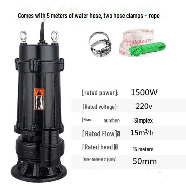 220V Septic & Irrigation Pump: High-Head Sewage & Drainage Solution