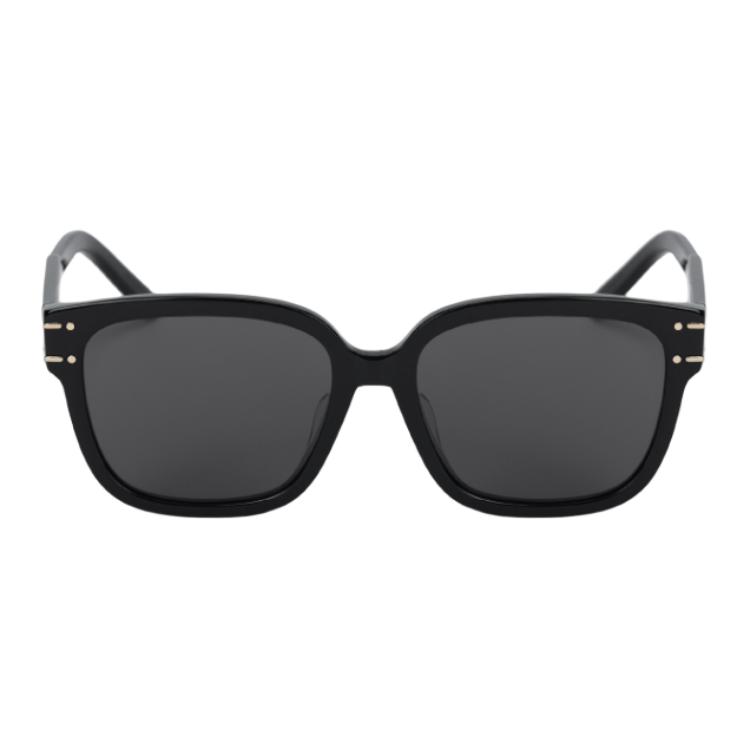 Dior Logo Irregular Frame Sunglasses Women sunglasses Black DIORSIGNATURE-S7F