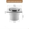 CHENDU Thickened Stainless Steel Floor Drain with Plastic Cleaning Port