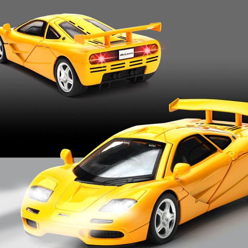 1/32 McLaren 1993 F1 Alloy Miniature Car Model Diecast Metal Scale Model Car Sound and Light Children Toy Car Vehicles Gifts