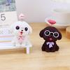 Adorable Pomeranian Dog Figurine: Office Desk & Car Interior Decoration
