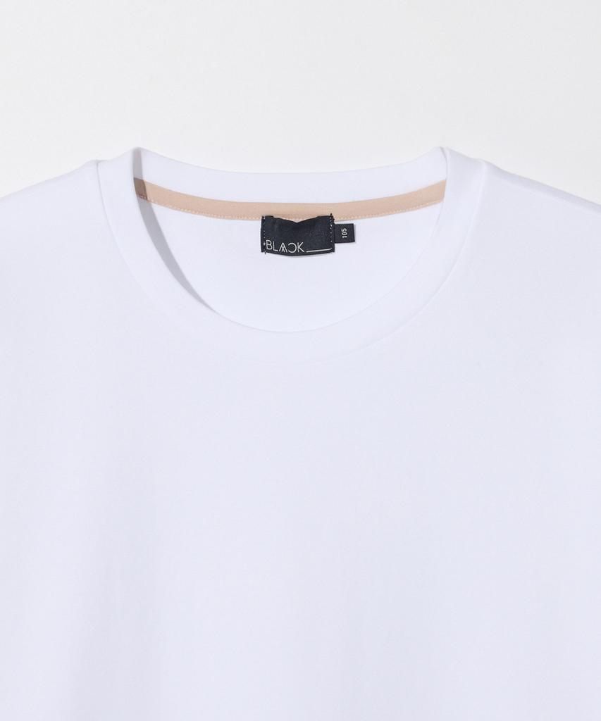 STCO [Black Label] Supima Round Neck Short Sleeve T-Shirt_White (Semi-Oversized Fit)_Stswb91Nsw