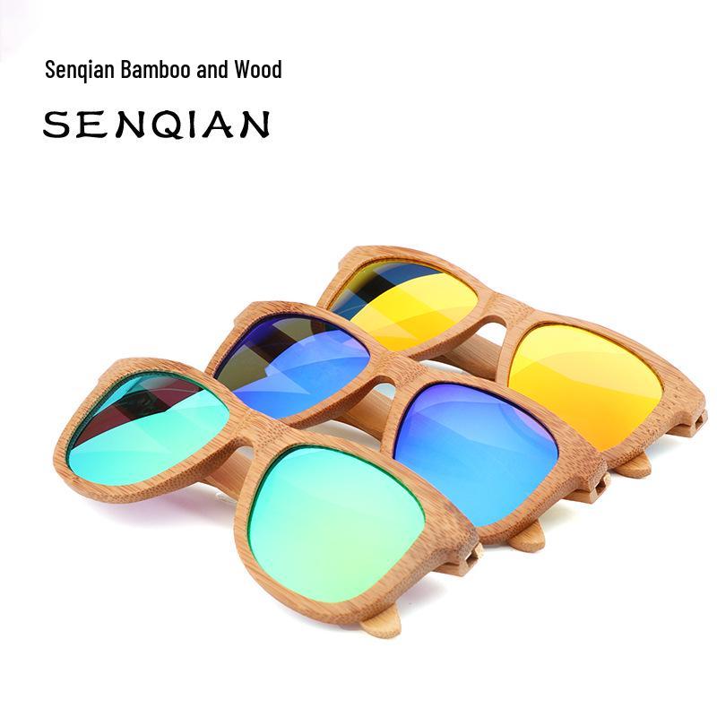 

Солнцезащитные очки из бамбука и дерева, карбонизированные, для мужчин и женщин - Модные очки для велоспорта 2023 года жёлтый