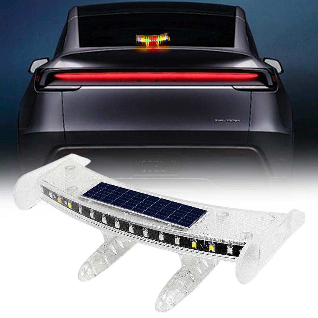 LED Tail Light For Car All-Weather Automotive Lamp Solar Powered Tail Light For Car For Sedan Truck RV Night Riding Commuting