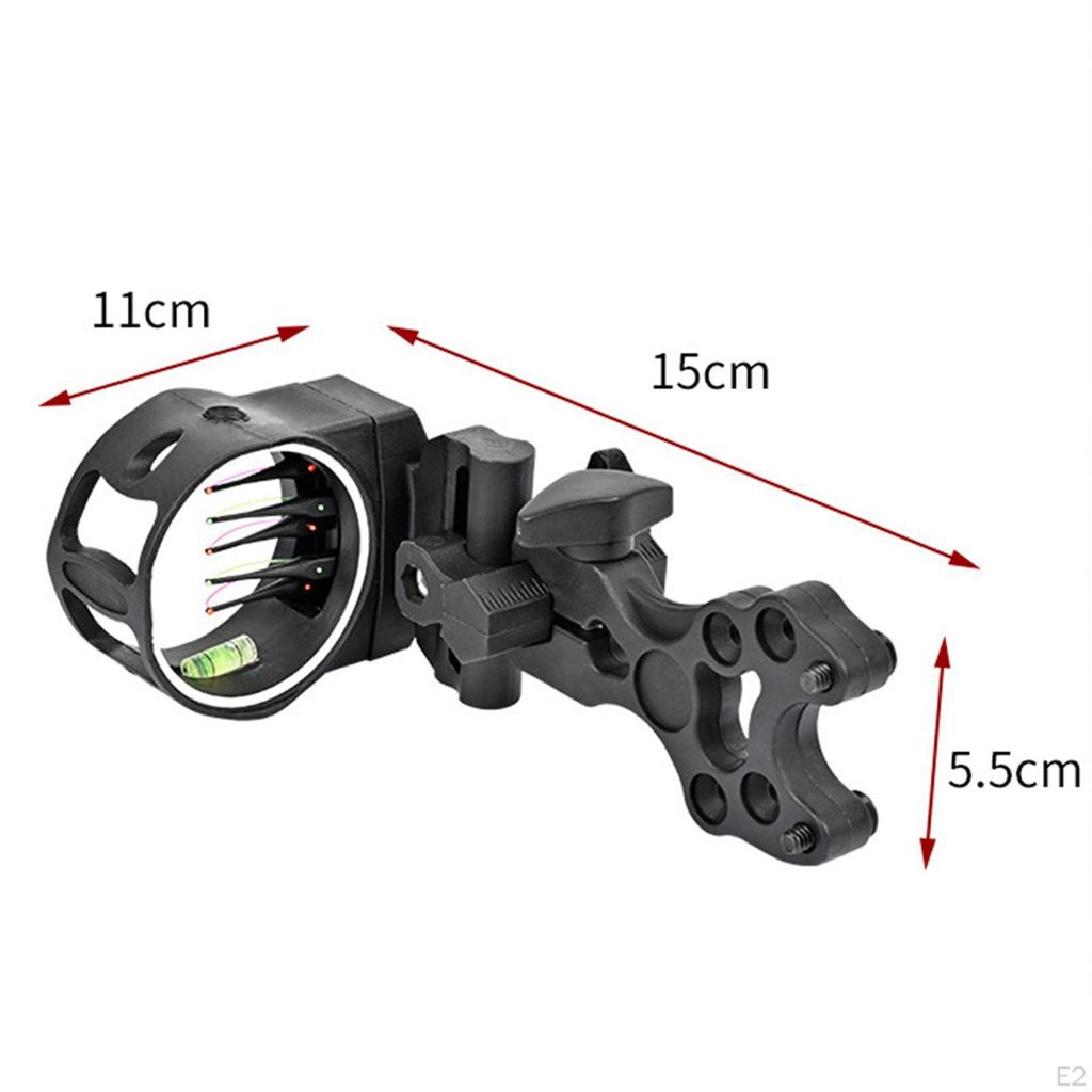 Bow Sight 5 Pin Accessories Equipment Easy Installation Professional Compact Lightweight Composite