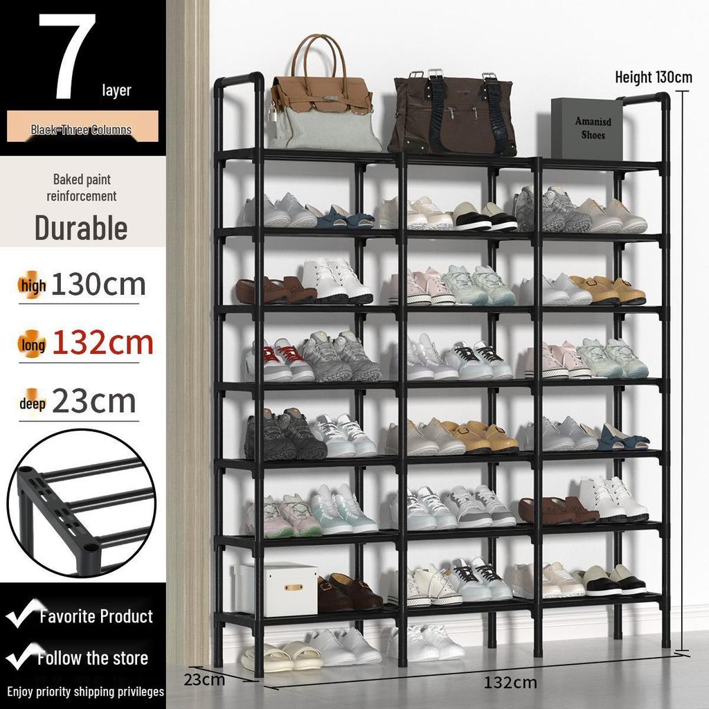 Multi-Tier Shoe Rack: Simple, Economical Storage Cabinet for Dormitory and Entryway