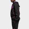 adidas Derrick Rose Basketball Print Knit Hooded Jacket Men Outerwear Black FM0024