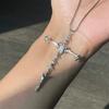 Unique Skull Bone Charm Necklace Stylish Unisex Accessory Alloy Collarbone Chain Jewelry For Daily Wear