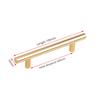 NAIERDI Brushed Gold Straight Door Handle Cabinet Handles Stainless Steel Black Kitchen Cabinet Knobs Furniture Hardware