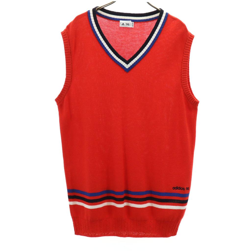 adidas golf Knit vest XO Red Biggs Men's Used