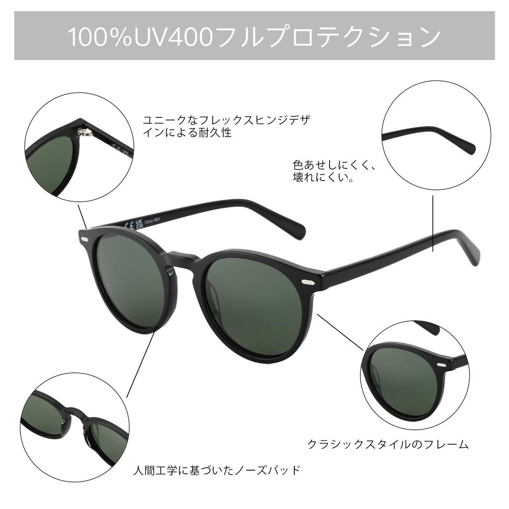 Sunglasses for Polarized Sunglasses for UV for Driving [ZENOTTIC] Men, Round, Women, Protection, Fishing, Golf,