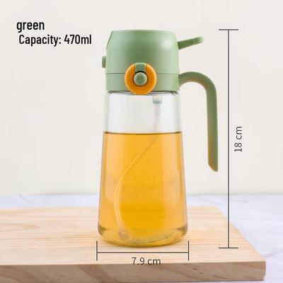 ZISIZ 2-in-1 Glas Öl Sprüh- & Ausgießflasche