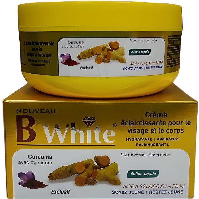 B White Creme Visage & Corps Eclaircissante Curcuma Avec Du Safran