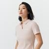 Skechers Solid Color Breathable Short Sleeve Polo Shirt Women Tops P226W011-028B
