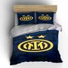 Yellow stars and Inter logo. Bedding sets Duvet cover sets Duvet covers Pillowcases(1 * Duvet Cover 2 * Pillowcases without duvet insert)