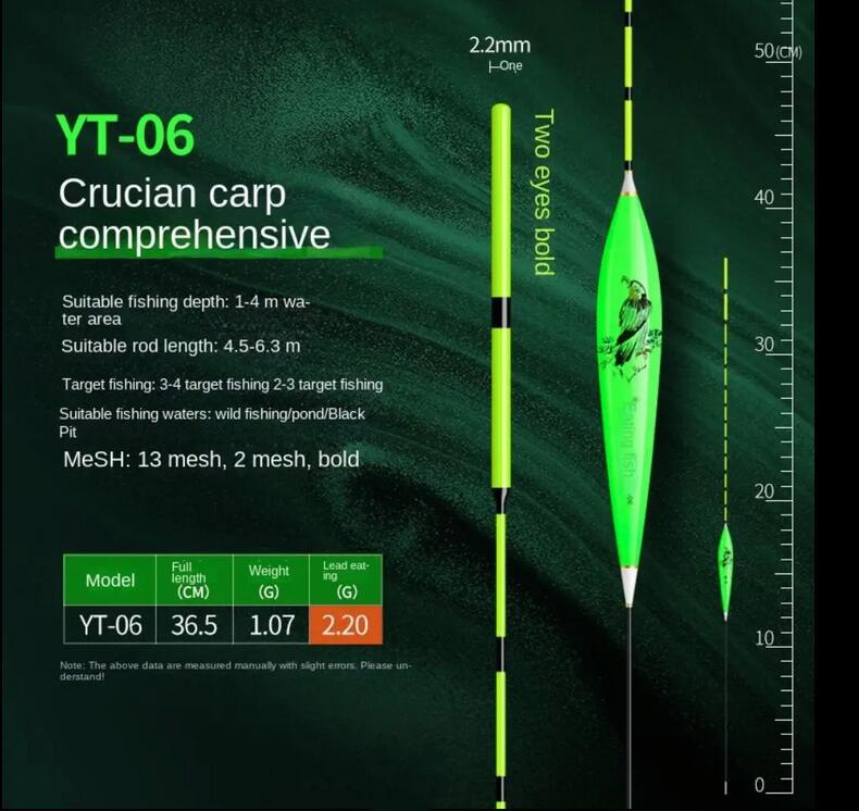 Atraente e sensível flutuador pesca mordida o gancho lembrete atraente T cauda flutuadores ao ar livre pesca acessórios flutuadores