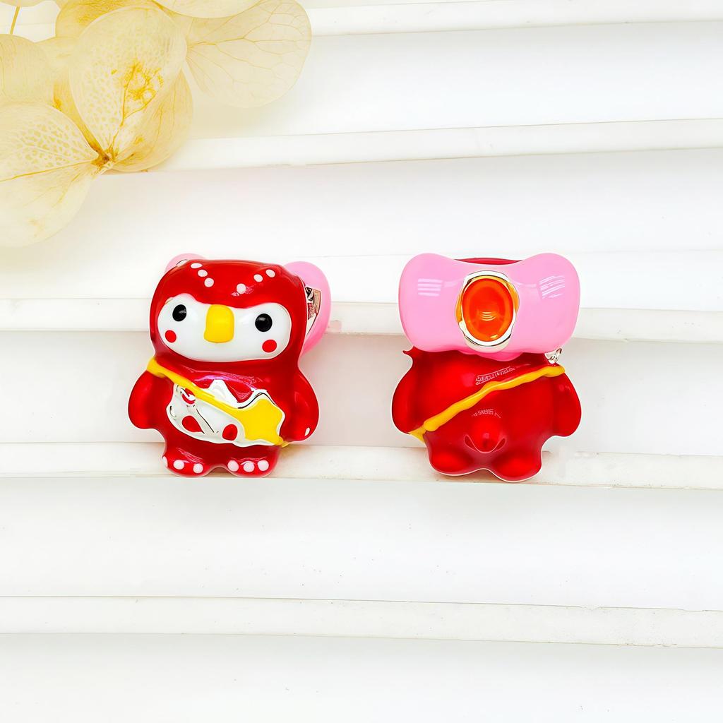 DIY Alloy Oil-Drop Beads: 3D Large-Hole Stringing Beads for Cute Girl Bracelets & Necklaces