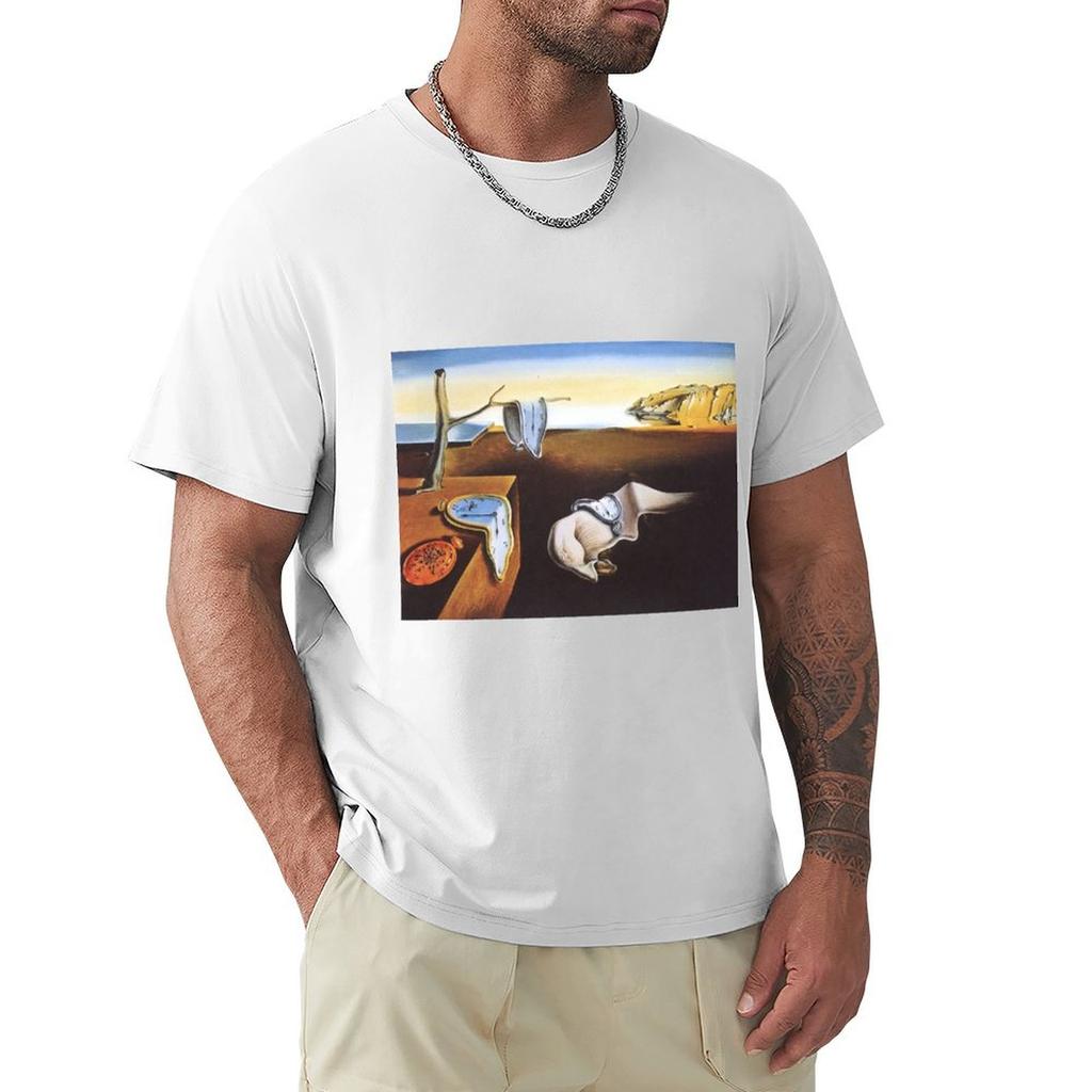 Salvador Dali The Persistence of Memory TShirt Athletic Fit Sports Short Sleeve Top