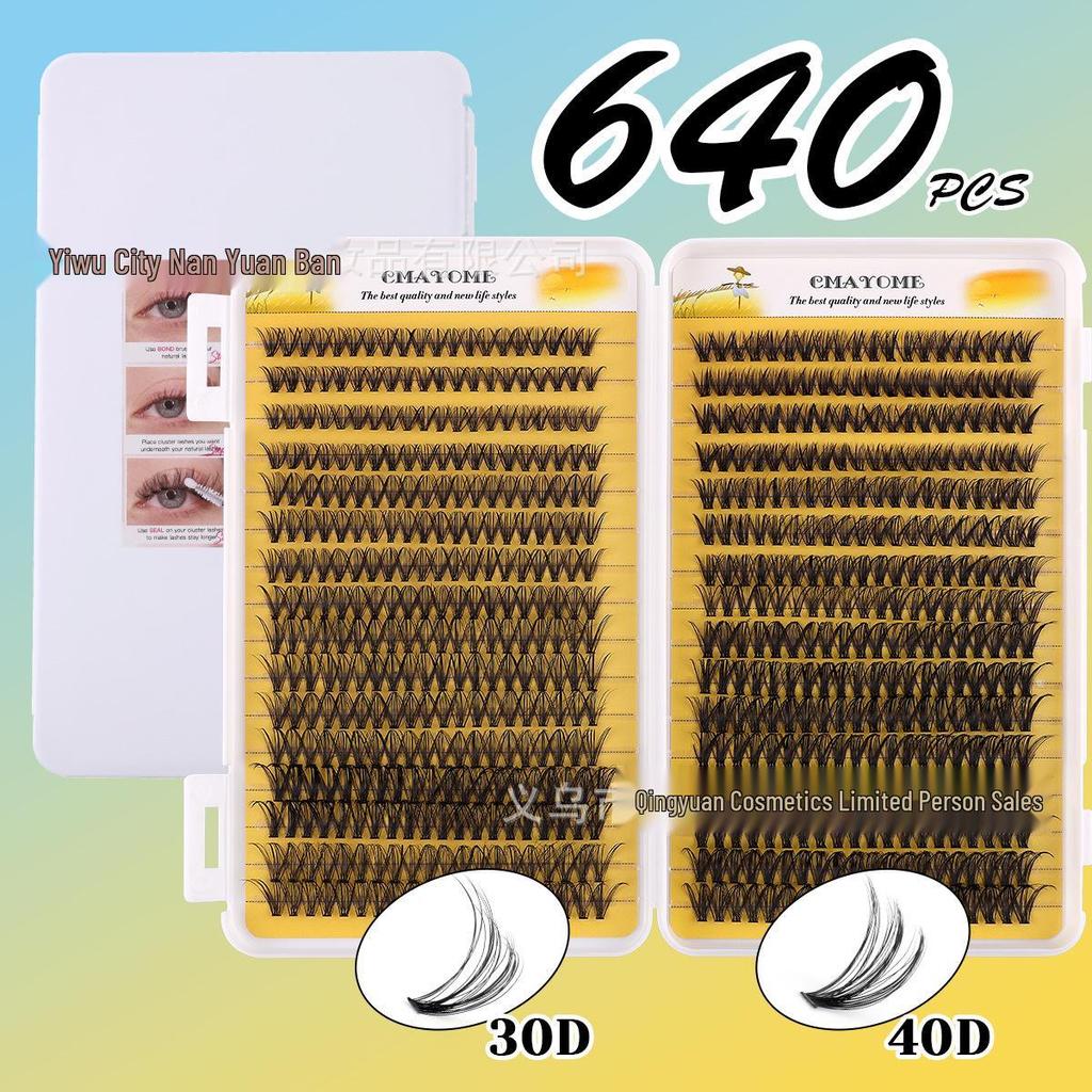 Set Extensii Gene False Natural D Curl 8-18mm - Gene Tip Cluster Segmentat DIY