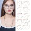 Damen Brillen Kette Bunt Kunststein Brillen Kette Retro Perlen Sonnenbrillen Band Brillen Lanyard für Brillen Lesebrillen
