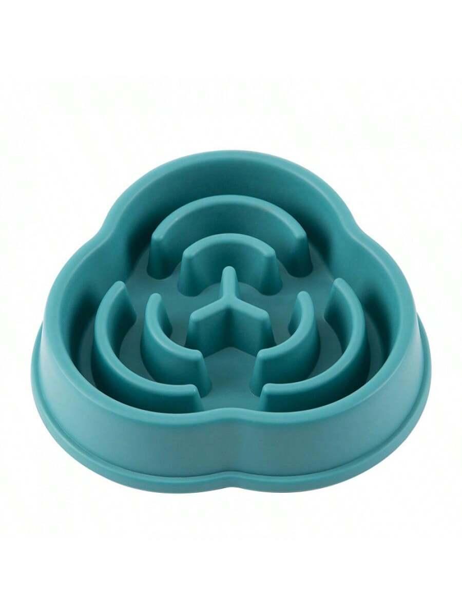 

1pc Dog Slow Food Bowl Plastic Anti-Choking Slow Eating Cloud Shape Large Dogs Prevent Vomiting And Protect Intestines зелёный