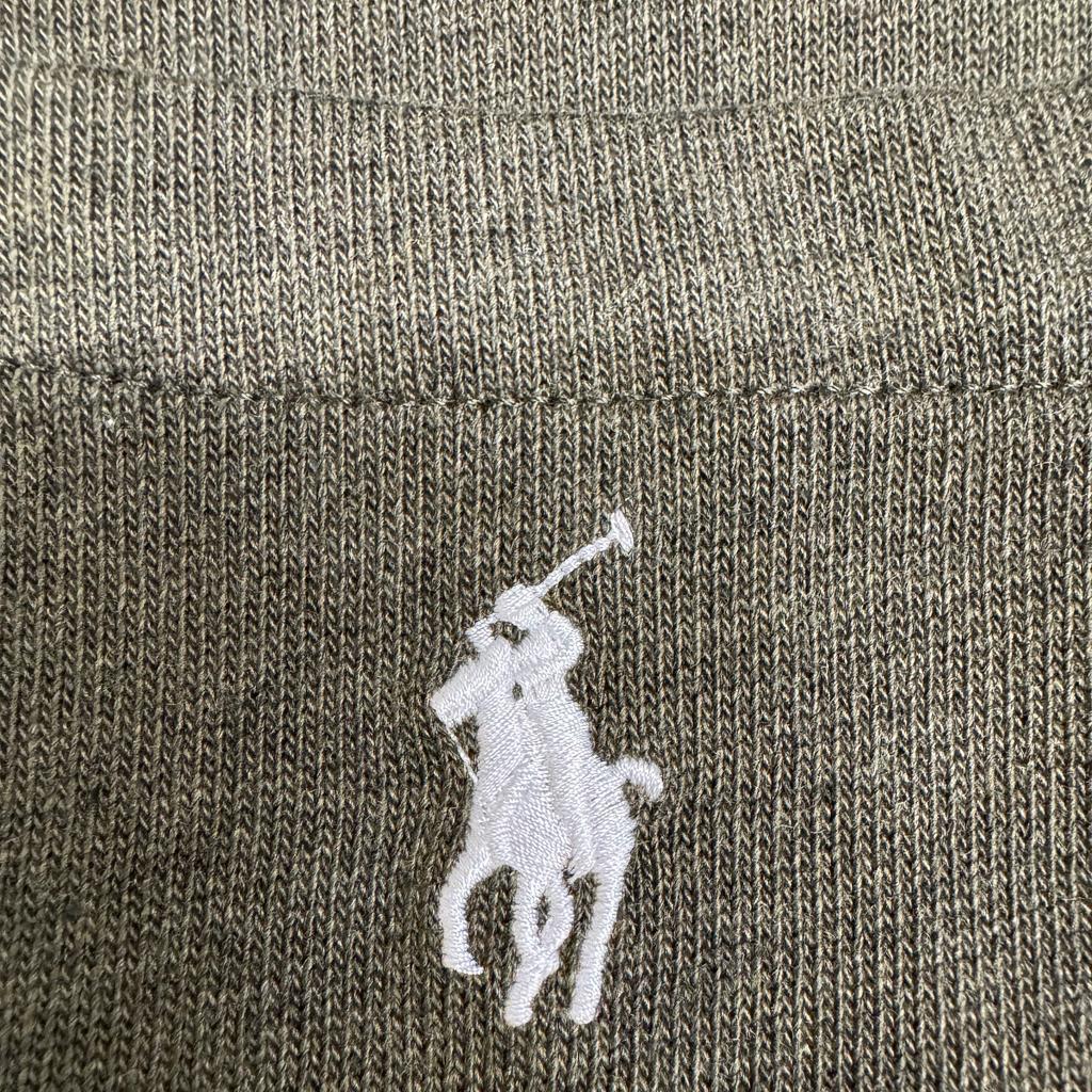 Polo Ralph Lauren Einfarbiges T-Shirt mit gesticktem Logo Rundhalsausschnitt Langarm Herren Oberteile 710962189-001