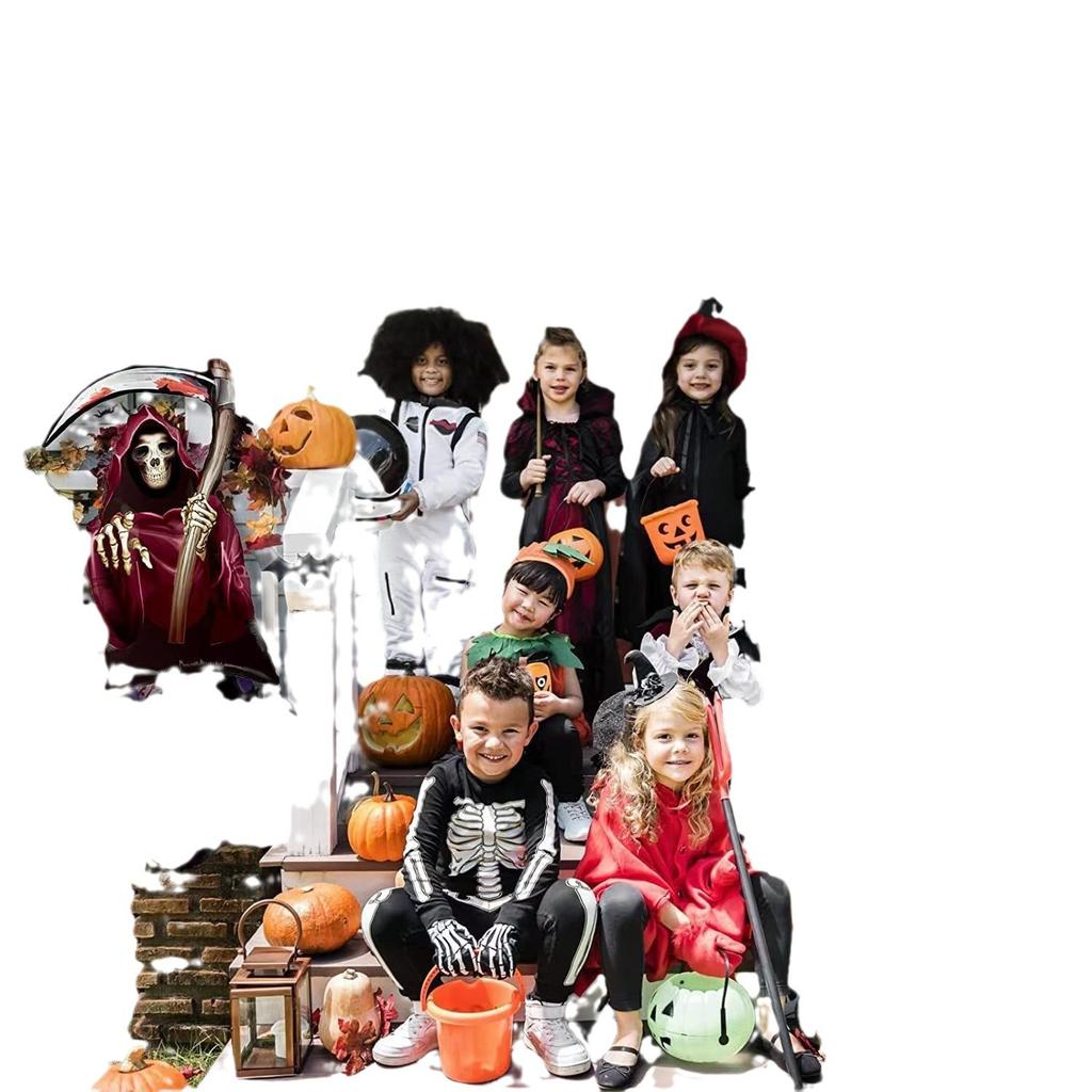 Halloween Balloon Arch Set Halloween Balloon Party Background Decoration Aluminum Film Latex Balloon Set