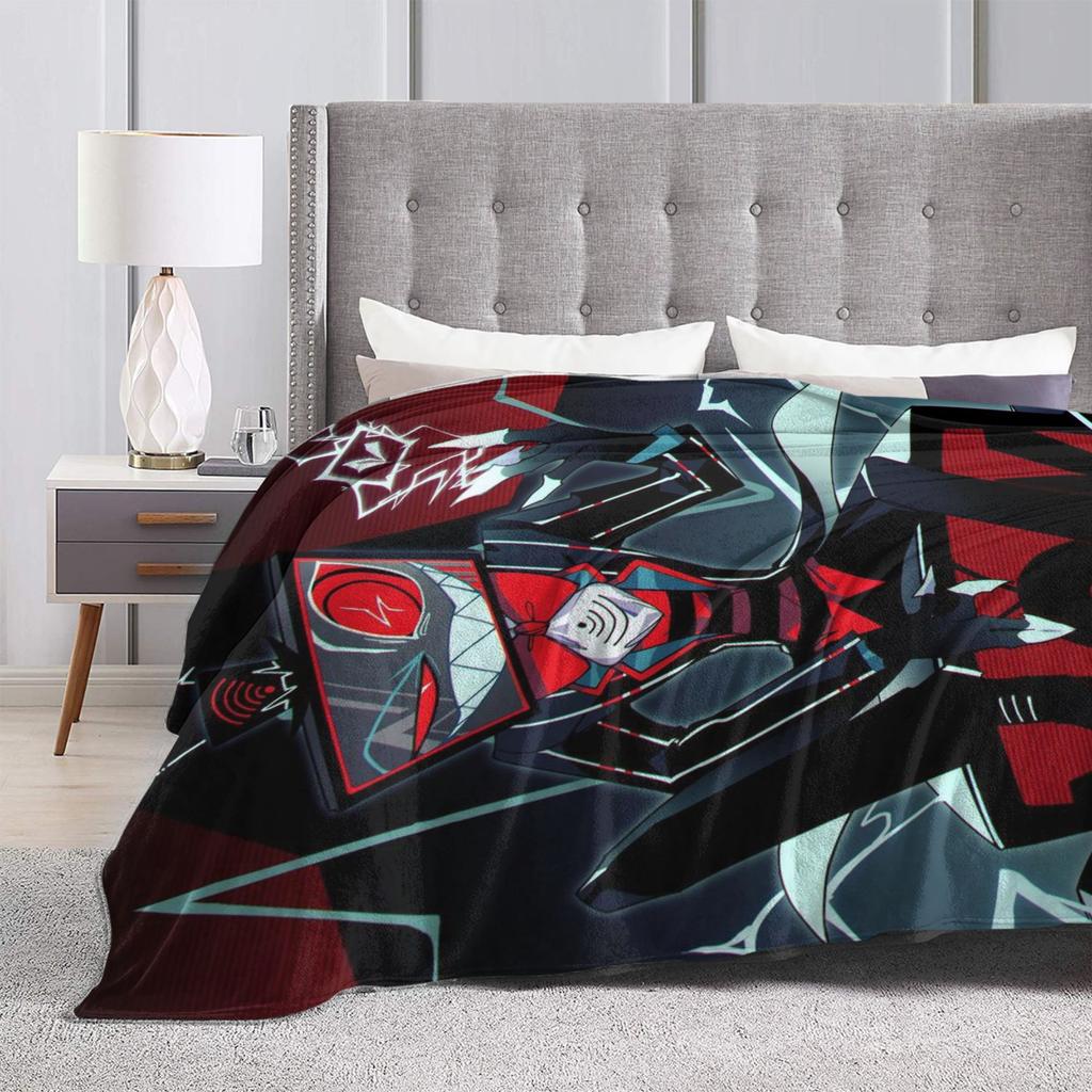 H-Hazbins H-Hotels Vox 2 Cartoon Anime Blanket Multi-size Soft Fuzzy Plush Throw Blankets for Sofa Couch and Bed