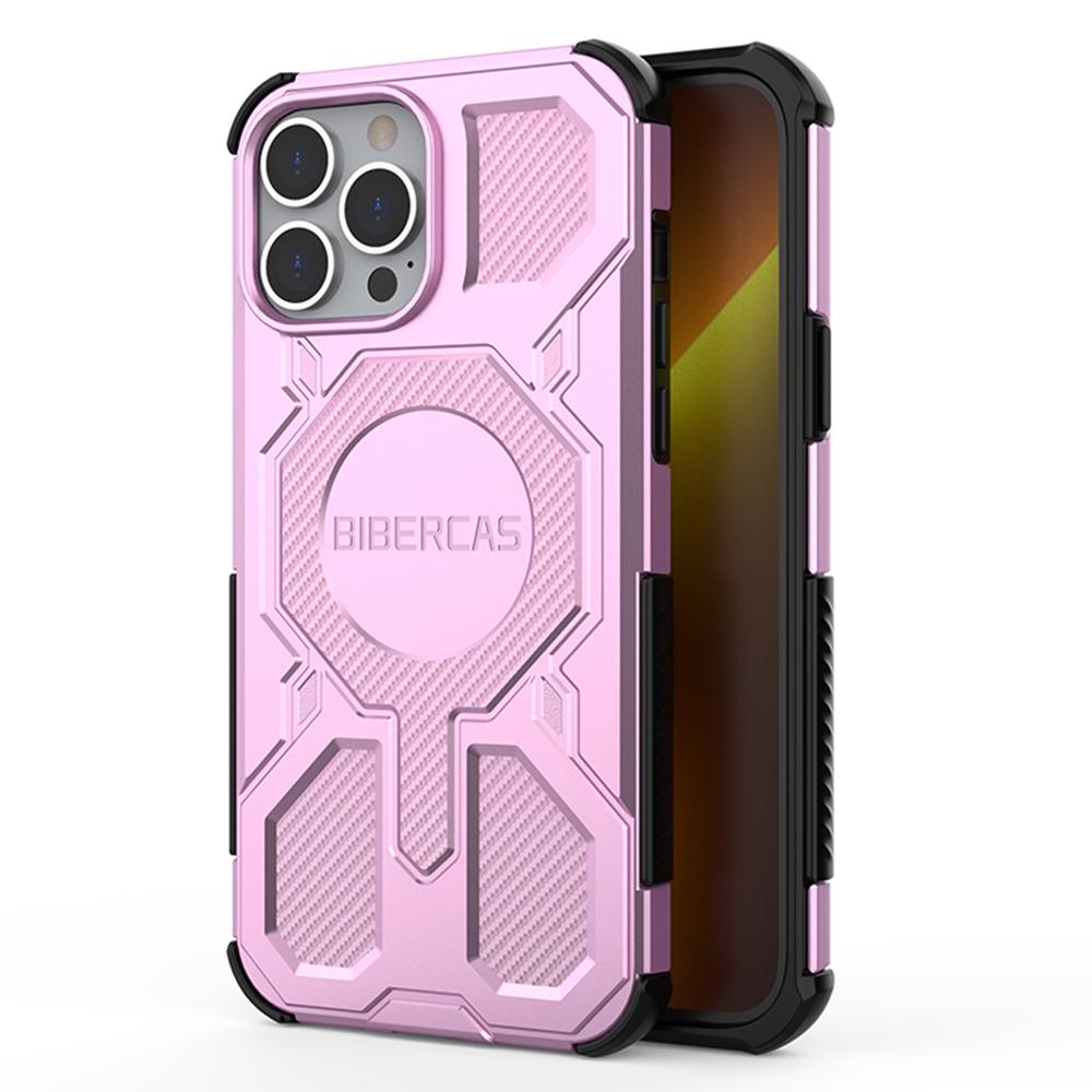 

BIBERCAS J-16 Series For iPhone 13 Pro Case Compatible with MagSafe Anti Drop TPU + PC Phone Cover B