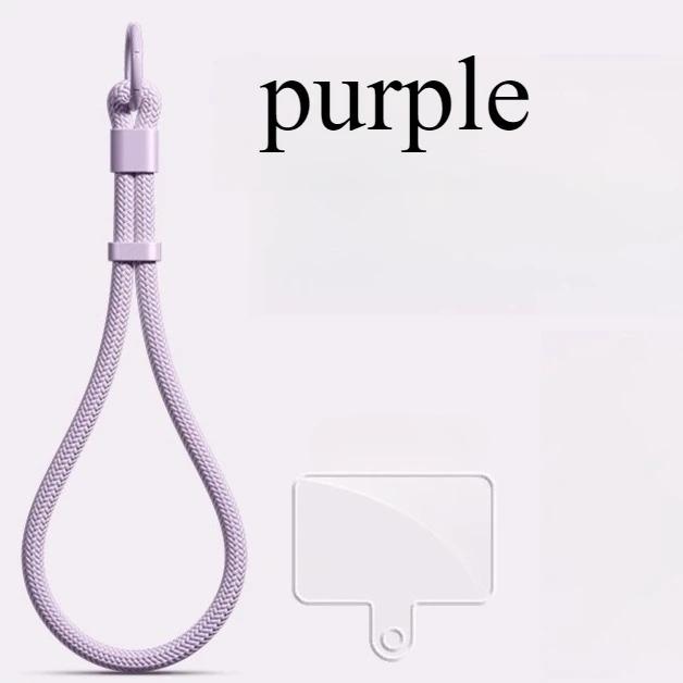 Universal phone wrist strap featuring anti-theft self-locking buckle. Durable anti-drop design, great for outdoor activities. фиолетовый