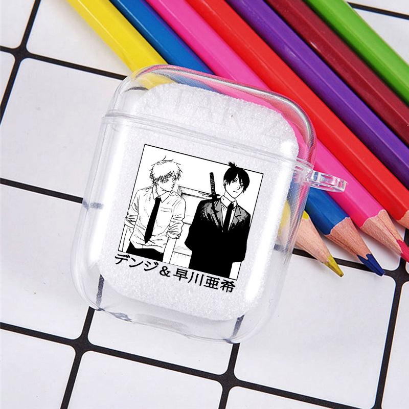 Cheap Horrible Anime Chainsaw Man Soft TPU Case for Apple Airpods Pro 3 2 1 Power Denji Makima
