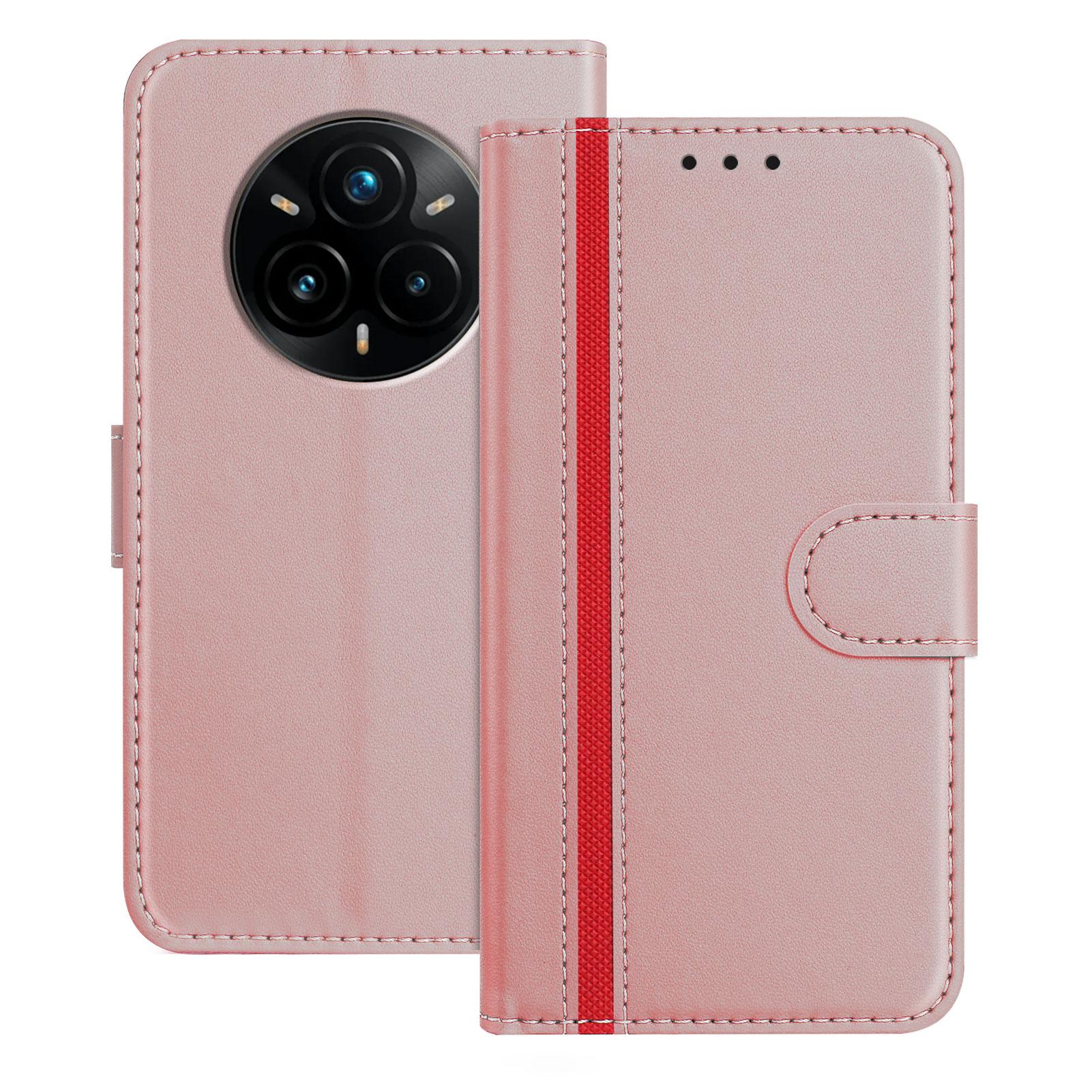 

For Realme 14 Pro+ 5G Phone Cases Wallet Stand Color Splicing Leather Cover with Magnetic Clasp C
