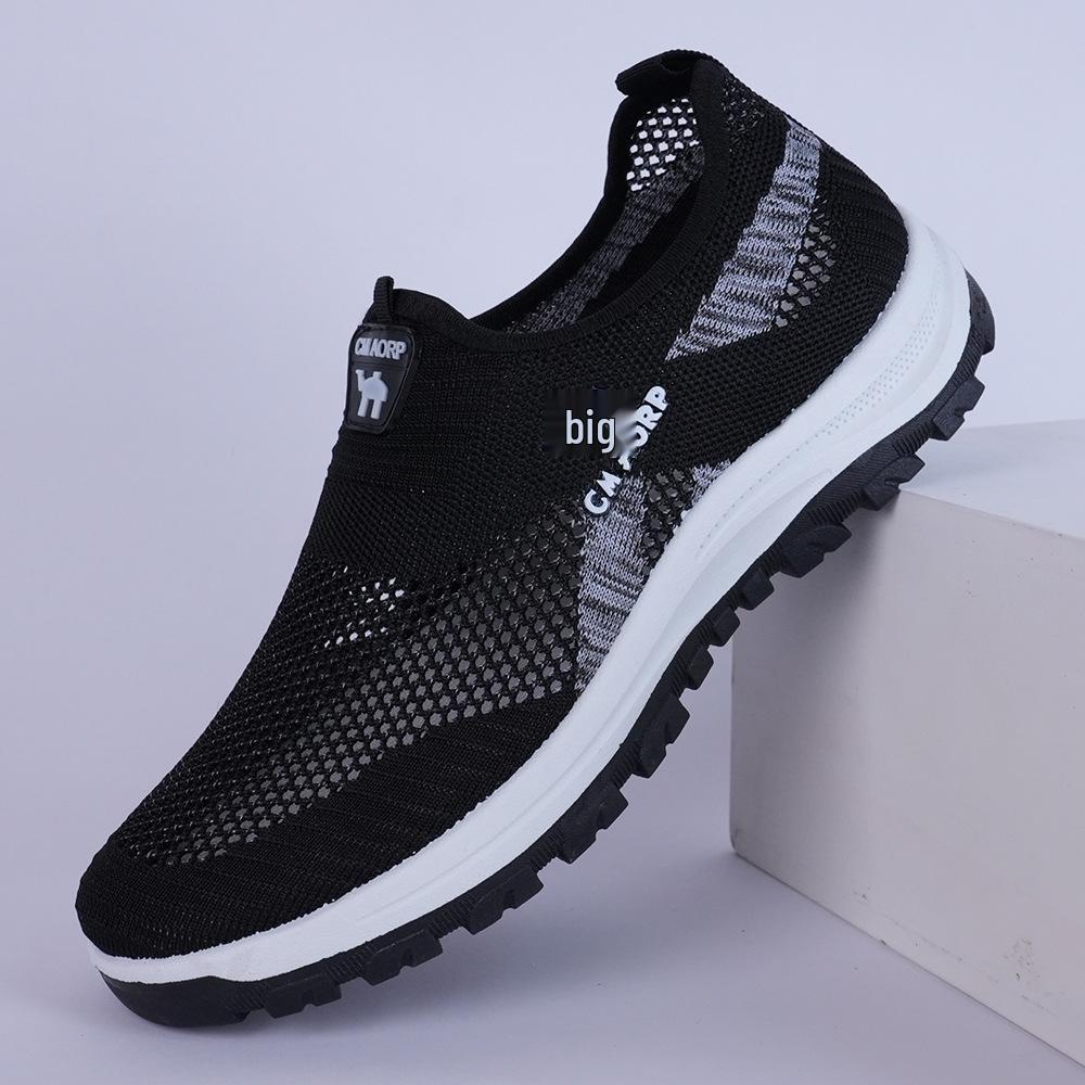 Men's Summer Breathable Slip-On Lightweight Mesh Running & Hiking Shoes.