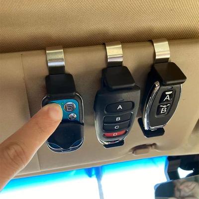 Clip-Halter für Sonnenblende im Auto, Tor-Fernbedienung, 47–68 mm, für Garagentor-Steuerung, Auto-Schlüsselbund, Barriere, Universalöffner, schnelle Installation