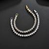 Hot Selling Men's Hip Hop Cuban Chain & 4mm Tennis Bracelet with Full Diamond Inlay
