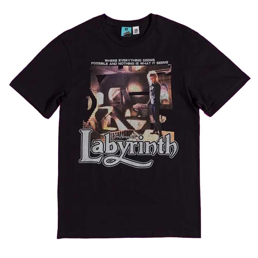 Labyrinth Unisex Adult Maze Scene Jareth The Goblin King T-Shirt
