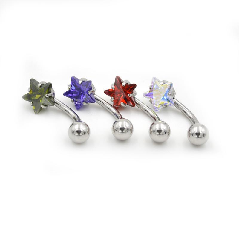 Niche Star Belly Piercing Belly Button Rings Navel Piercing Belly Ring Jewelry
