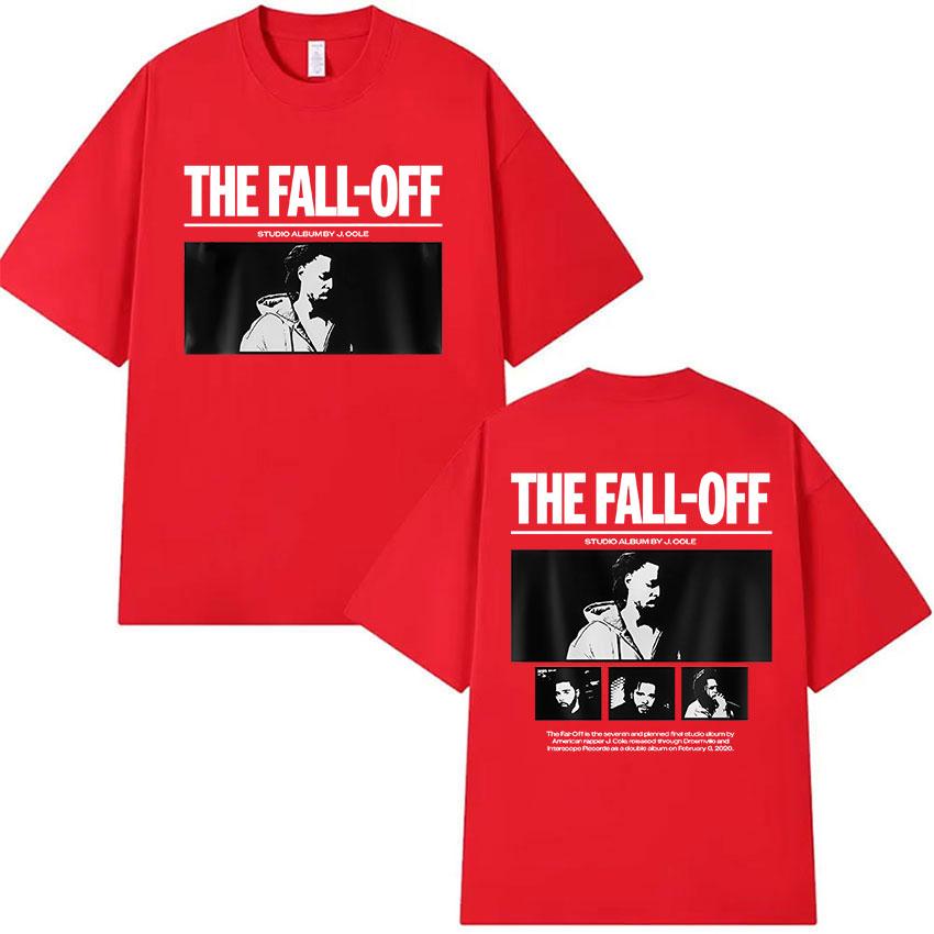 Rapper J Cole THE FALL OFF World Tour 2026 Graphic T-Shirts Unisex s Vintage Fashion Hip Hop Oversized Cotton Tee Shirt Streetwear S