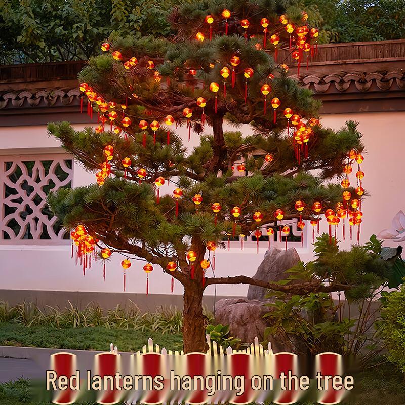 PULODE LIGHT Red Lantern String Lights